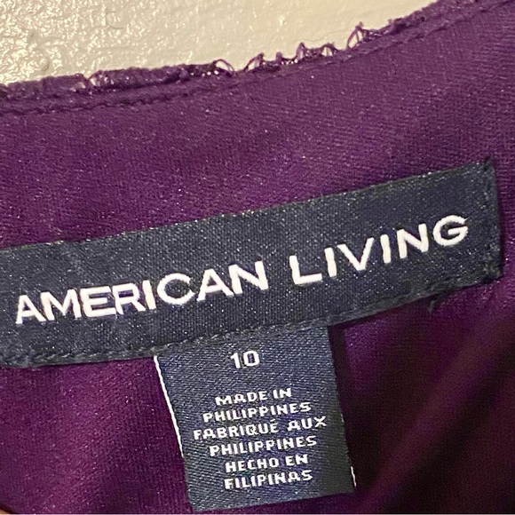 American Living Deep Purple Lace Mini Dress - Picture 5 of 5